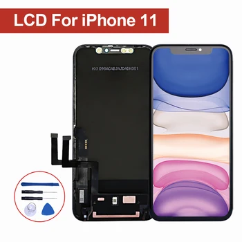 

ZY LCD Screen For Iphone 11 OEM Display Liquid LCD Replacement assembly with tool waterproof adhensive