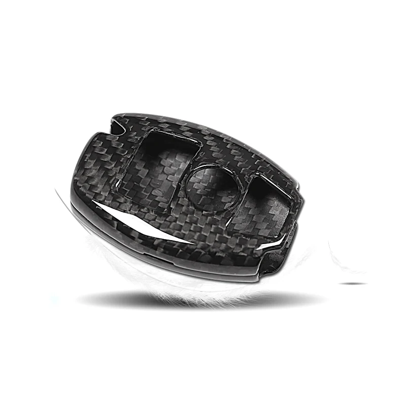 Classic key shell for Mercedes benz W222 W213 W205 X253 A B C E GLC GLA CLA ML GLE GLC Class 100% real carbon fiber car keycase