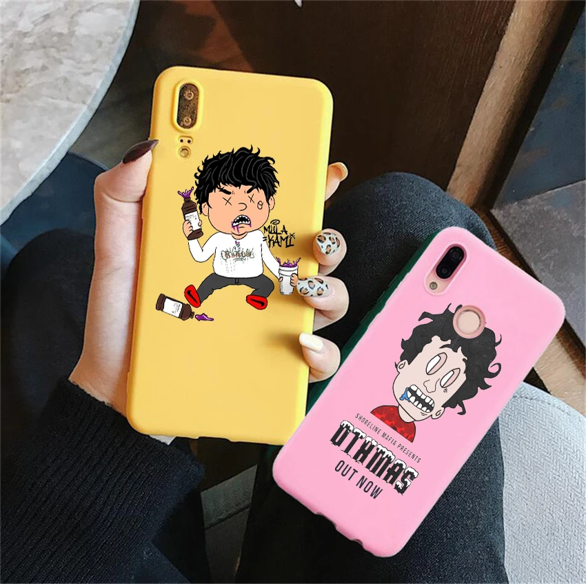 

Funny OhGeesy-Shoreline Mafia OhGeesy Candy Color Case for Huawei P10 P20 P30 MATE 10 20 honor 8 9 10 cute Smart Soft Case