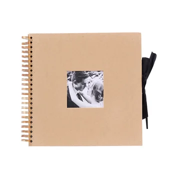 

12inch Loose-Leaf Travel Stick On Gifts Wedding Photo Album Craft Paper DIY Scrapbook Retro Memory Classical Anniversary