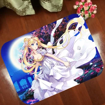 

Floor Mats Anti Slip Mat Colorful Sailor Moon cartoon Japanese anime Printed Pattern Carpet Rug for Bathroom Door Living Room