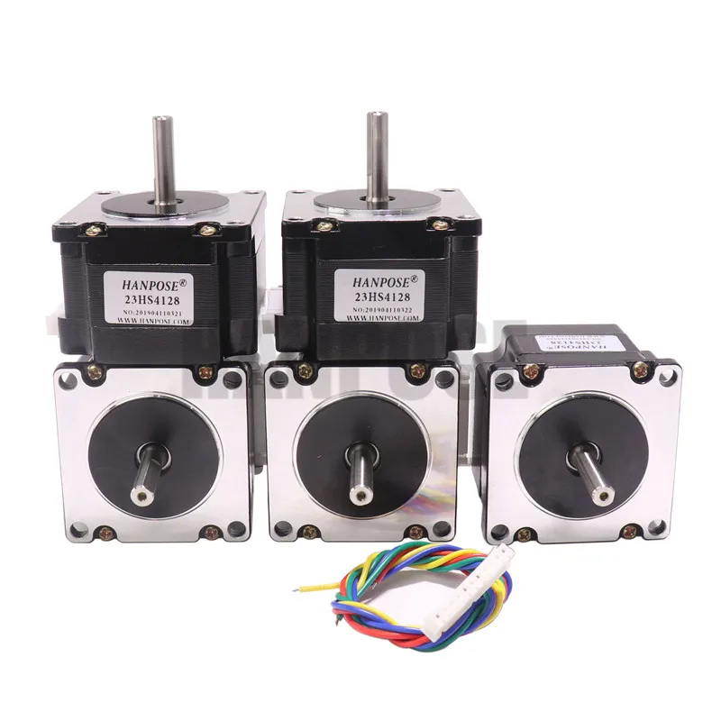 Nema 23 шаговый двигатель 23HS4128 CNC шаговый двигатель 41 мм 2.8A, 0,55 нм двигатель для ЧПУ 3D принтер