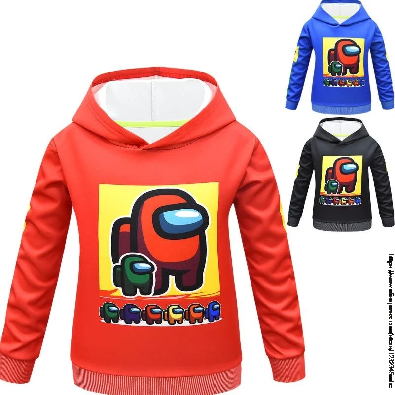 

New Game Among Us Girls Kids Cartoon Colorful Hoodie Baby Children Home School Print Hoody Coat Tops Sweatshirt Casual Clothes