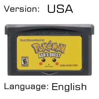 Pokeon Ashs Quest US 32 бит видеоигры картридж Консоли Карты для nintendo GBA Pokeon серии глазурованная Snakewood Флора английский язык первый Editio - Цвет: Pokeon Ashs Quest US