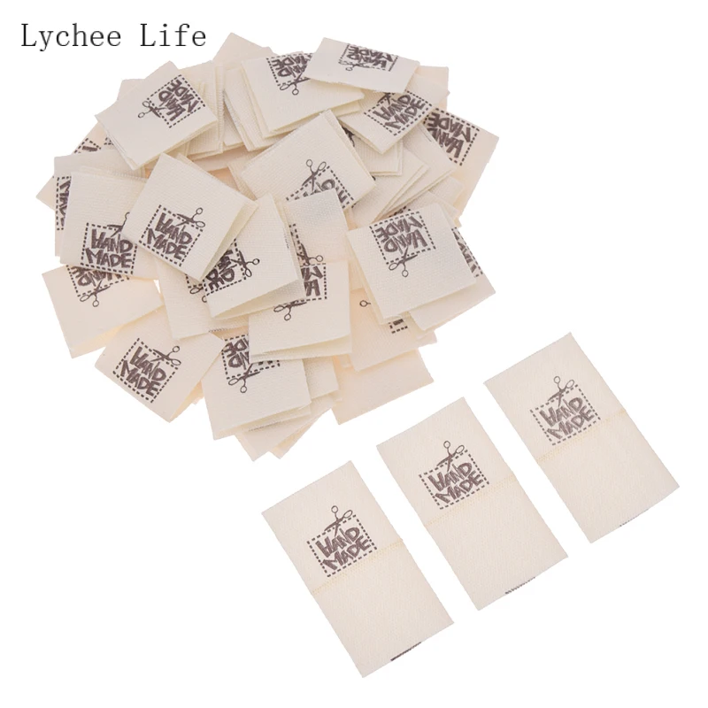 Garment Labels 50Pcs/lot Handmade Sheep Animals Cloth For DIY Sewing Crafts
