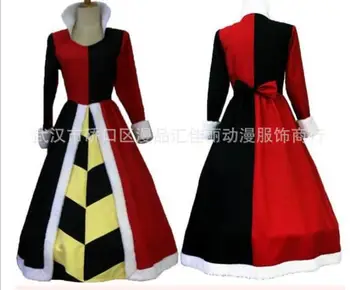 

halloween costumes adult cosplay Alice In Wonderland queen of hearts cosplay costume Fancy queen of hearts dress costume