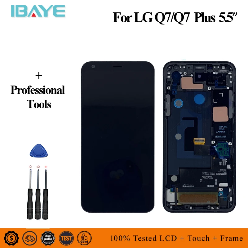 

Grade AAA For LG Q7 Q7 Plus Q610 Display LCD Screen Touch Digitizer Assembly with Frame Replacement Free Shipping AAA