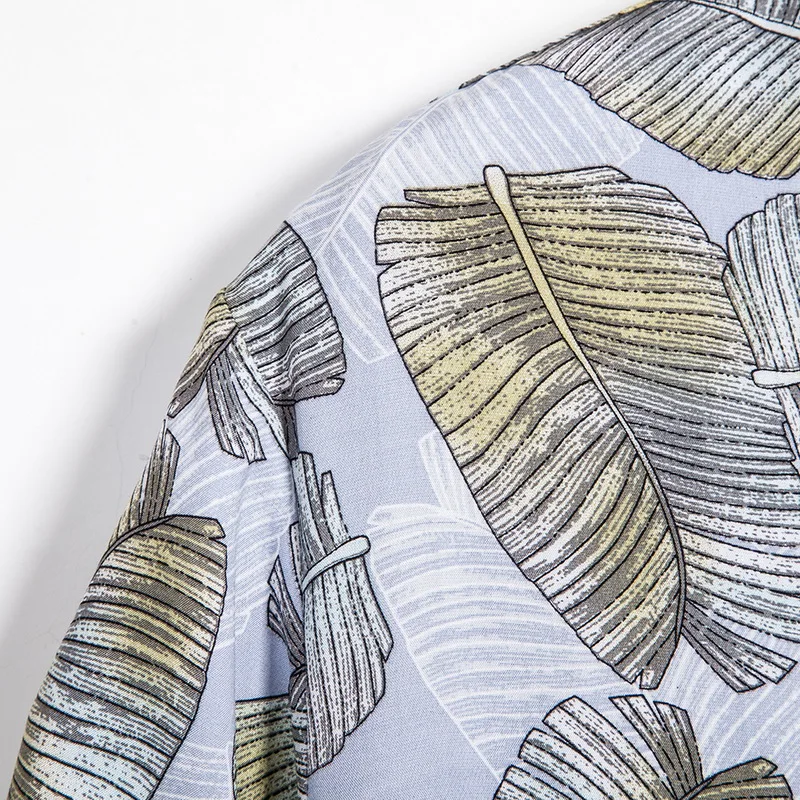 Summer Men's Shirts Hawaiian Casual Shirts Tropical Button Tops Fashion Shirts Casual Short-sleeve Men Slim Fit Shirts