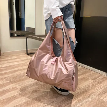 

2020 new one-shoulder yoga bag fashion shoes fitness bag women's lightweight sports portable short-distance travel luggage bag