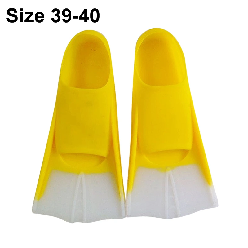 yellow 39 to 40 Ласты для дайвинга, длинные силиконовые ласты для подводного плавания, подводные ласты, Погружные Ласты для мужчин, женщин, детей, тренировочные ласты, эластичная обувь - Цвет: yellow 39 to 40