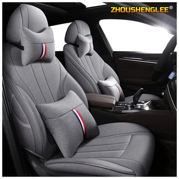 

ZHOUSHENGLEE Custom FLAX car seat covers set For Trumpchi GA6 GA3 GS5 GA8 GS8 GA5 GS4 GS7 GS3 GM8 GA4 GM6 Automobiles Seat Cover