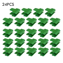 

24PCS Gardening Supplies Plastic Film Buckle Clip Greenhouse Snap Clamps Film Buckle Clamps Greenhouse Frame Pipe Tube Film Clip