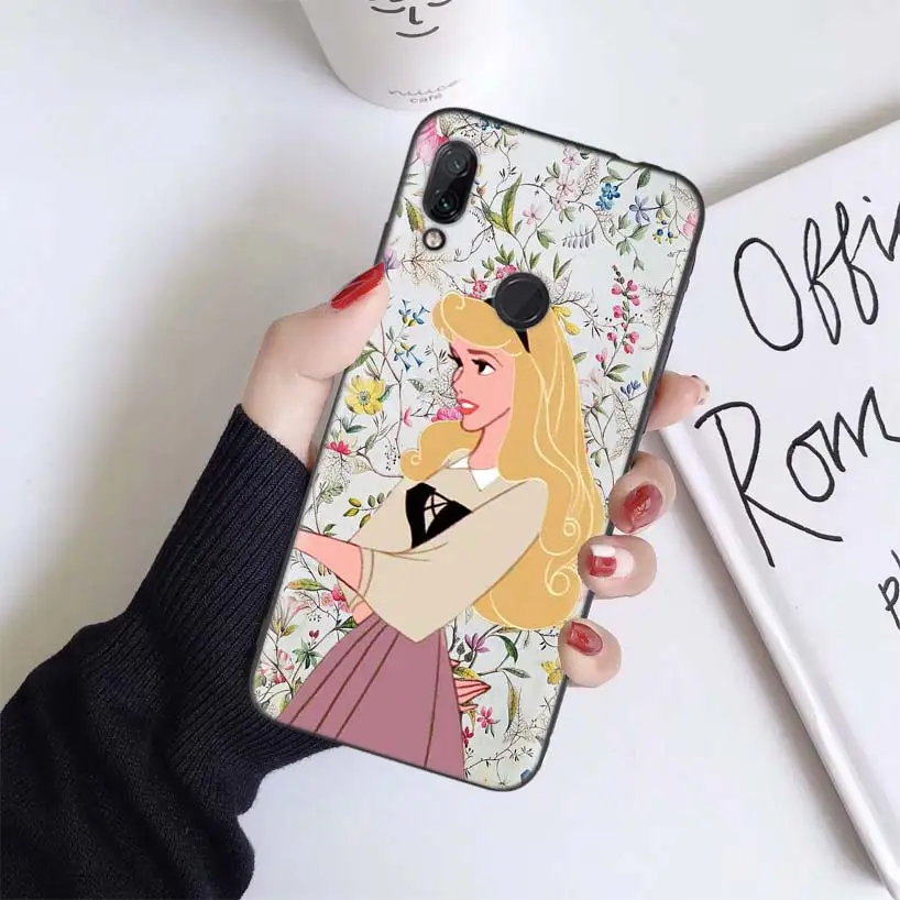Чехол Disneys Princess с сердцем для Xiao mi Red mi Note 7 8 K20 7S 7A 6 6A Pro S2 5 mi Play 9T CC9 E A1 A2 Lite F1 мягкий чехол для телефона