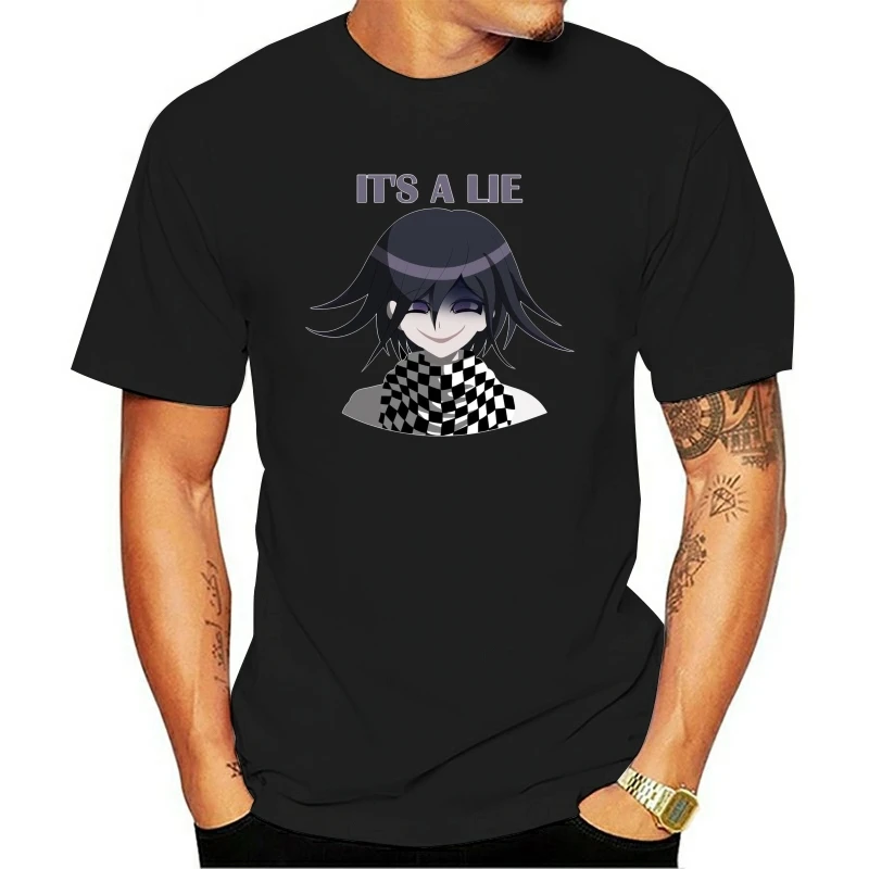 2021 футболка Kokichi Oma - It A Lie-NDRV3 о-образный вырез Всесезонная Универсальная с принтом