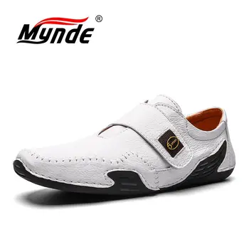 

2020 New Fashion Leather Men's shoes Comfortable Casual Shoes Handmade Vintage Loafers Flats Hot Sale Moccasins Big Size 39-46