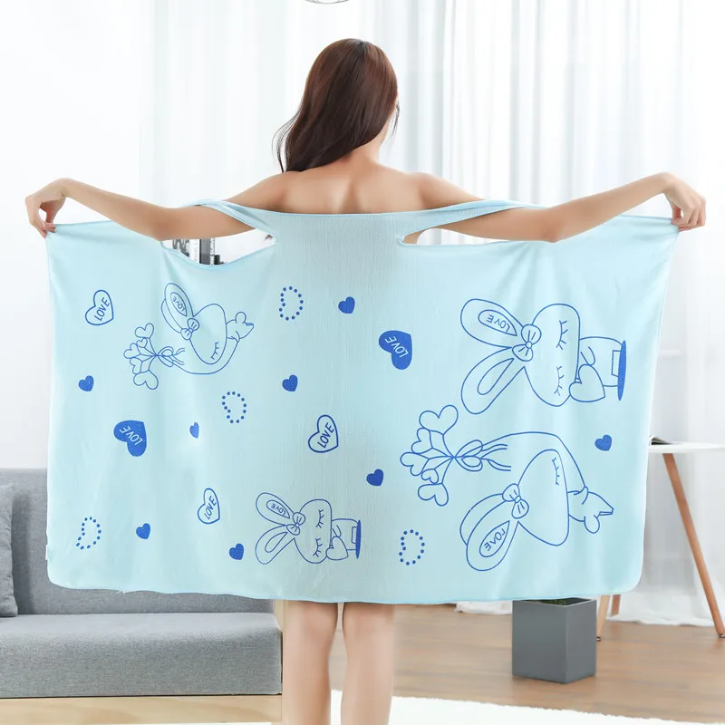 80*135cm Soft Bath Towel Fashion Women Sexy Wearable Quick Dry Magic Bathing Beach Spa Bathrobes Wash Clothing Dresses | Дом и сад