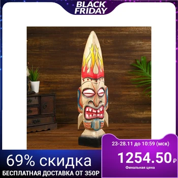 

Interior souvenir "Aboriginal head" wood 10x10x50 cm 4575214