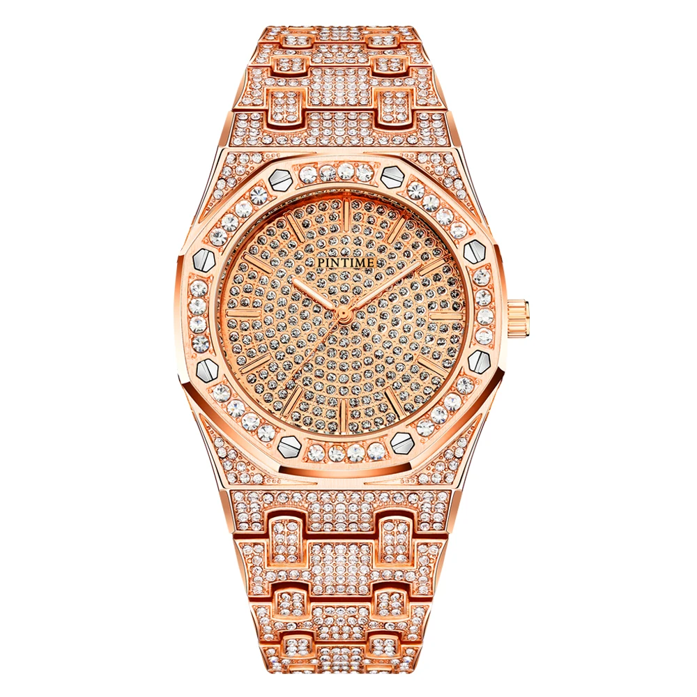 Креативные мужские часы Топ бренд класса люкс Iced Out часы для мужчин алмаз кварцевые наручные часы Мужские часы relogio masculino reloj hombre