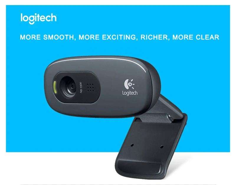 Веб-камера logitech C270 HD Vid 720P с поддержкой микрофона USB 2,0 официальный тест для ПК Lapto Видеозвонок