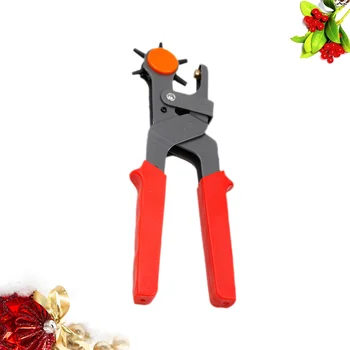 

1 PC Belt Punch Heavy Duty Professional Revolving Puncher Revolving Punch Pliers Belt Punching Tool for Leather Plastic Cardboar