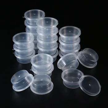 

24 Pcs Slime Storage Container Reusable Glue/Water/Cosmetic/Plasticine Lids Plastic Storage Jars For With