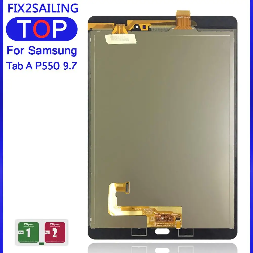 ЖК-дисплей для Samsung Galaxy Tab A SM-P550 P550 SM-P555 P555 сенсорная стеклянная Сенсорная панель дигитайзер сборка сенсорный экран