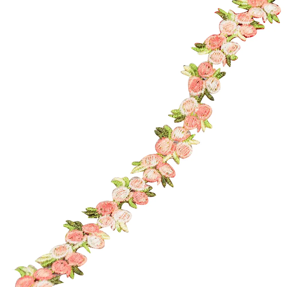 Lychee Life красочная кружевная отделка вишня кружевная лента с вышивкой Ручное шитье для поделок платье одежда поставки украшения