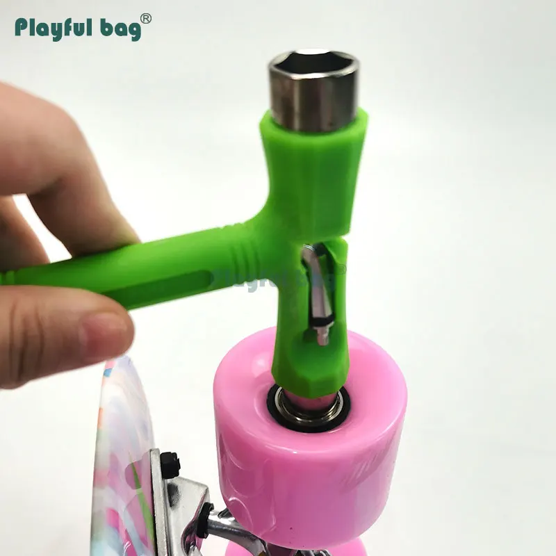 Playful Bag Skateboard wrench Multi-functional T-shape tool Skateboard Longboard tool wrench AMA47
