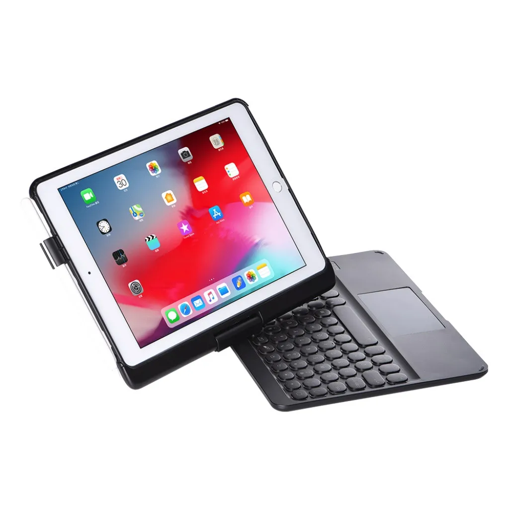 20% для iPad/pro9.7/air2 вращающаяся на 360 ° цветная подсветка Bluetooth клавиатура чехол Чехол тонкий кожаный чехол с подставкой