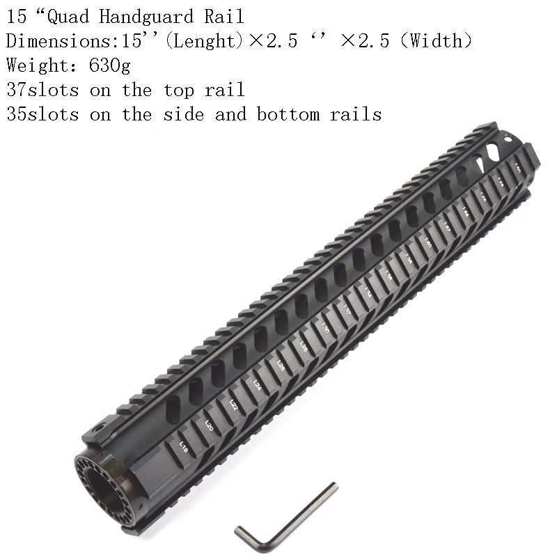 Totrait тактический сверхмощный 4,7, 10,12, 15 дюймов свободный поплавок Quad Rail Handguard.223/5,56 Пикатинни система для AR-15 M16 M4