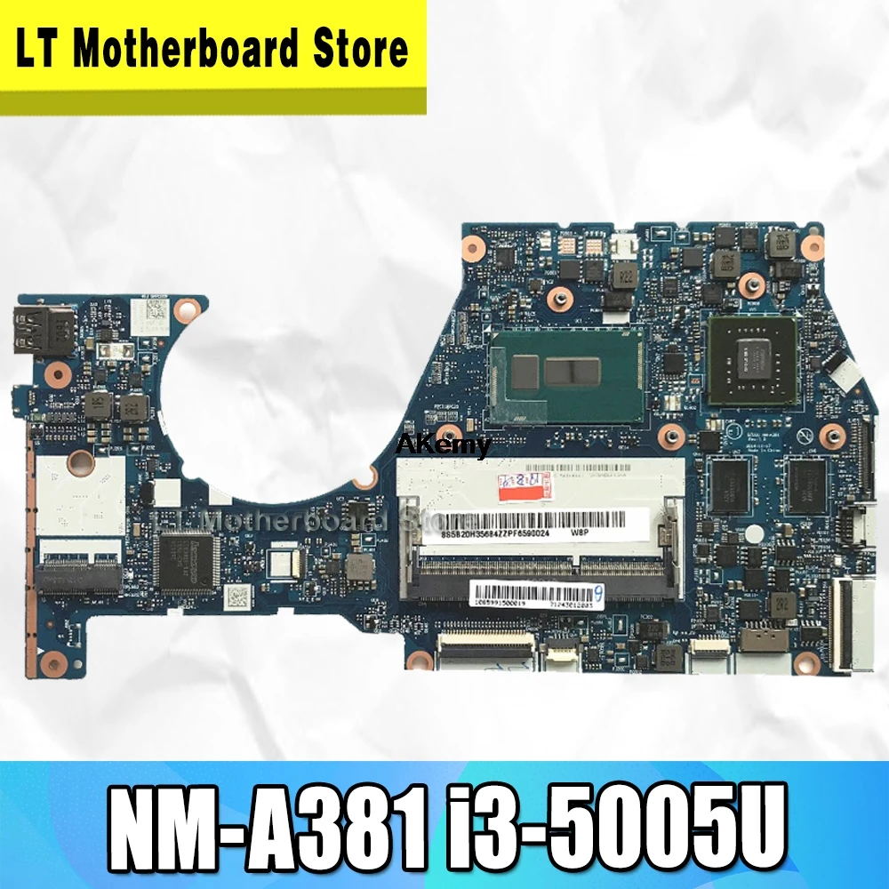 

NM-A381 laptop motherboard for Lenovo YOGA3 14 Motherboard BTUU1 NM-A381 REV:1.0 I3-5005U GT940 2GB original mainboard