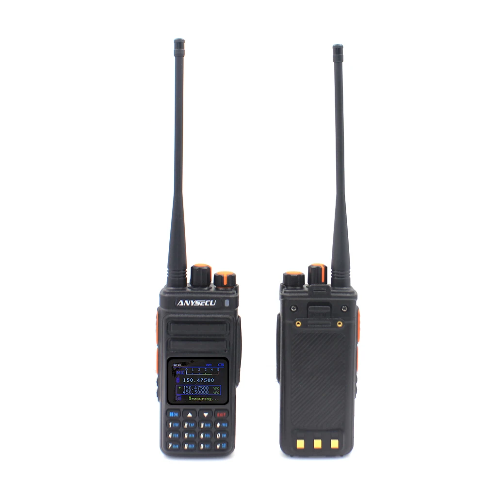 ANYSECU UVF9plu Dual Band Dual Standby Walkie Talkie  87-108MHz FM Radio 10W/1W with frequency counter function ANYSECU UVF9plus