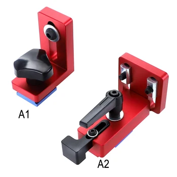 

T-track T-Slot Miter Track Stop Sliding Miter Gauge Fence Connector Woodworking Miter Track Stop Rail Retainer Chute Locator New