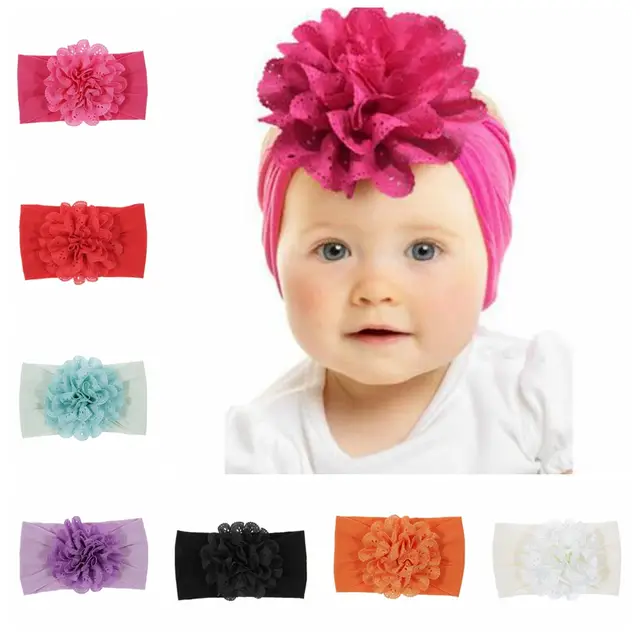 big flower headbands for babies