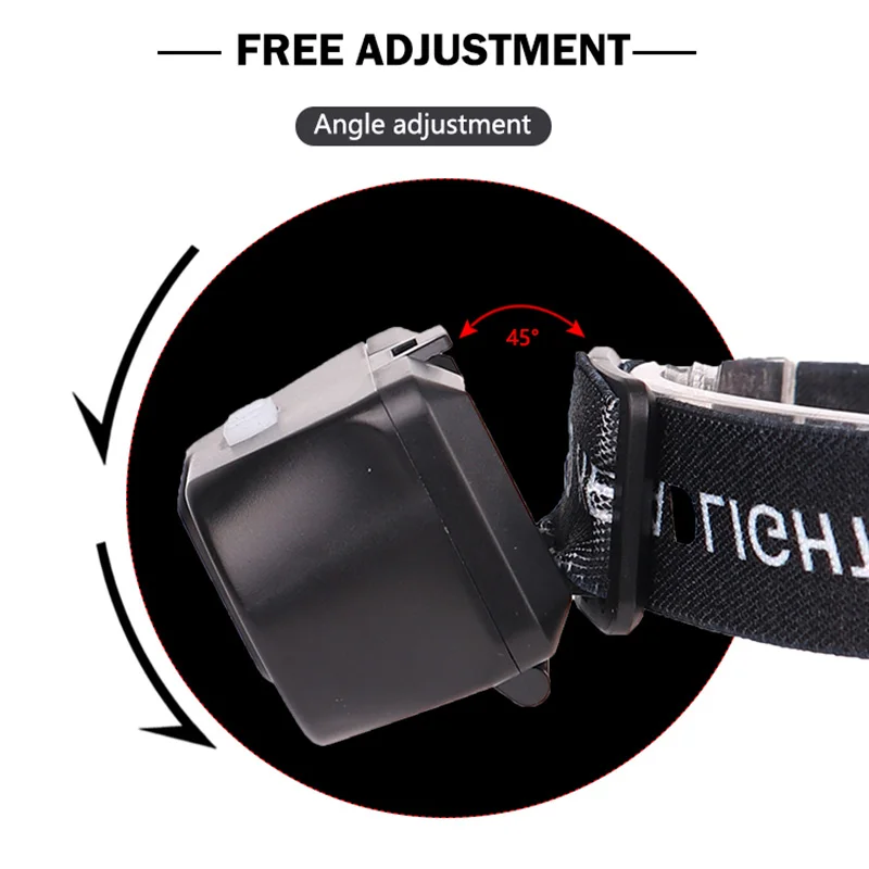 Litwod 1804 Sensor LED Headlamp Headlights Outdoor Camping Portable Mini XPE+COB Headlamp USB Charging Fishing Light for 18650