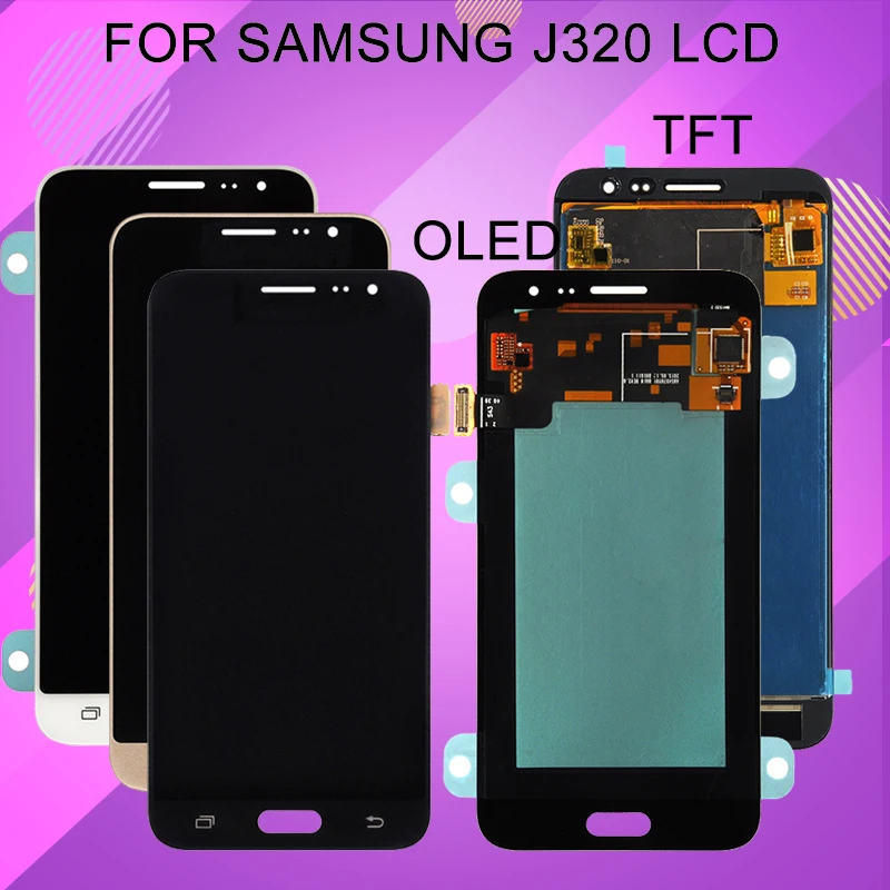 

1pcs OLED Catteny J3 Lcd For Samsung Galaxy J3 2016 Lcd With Touch Screen Digitizer Assembly J320F J320 Display With Tools