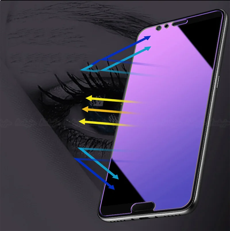 For Honor 10 9 Lite Play Magic 2 Anti-blue Tempered Glass Huawei Honor Note 10 9i 9 8 Lite 8X Max 8A Anti Blue Screen Protector