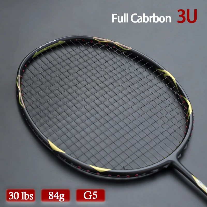 strung badminton racket