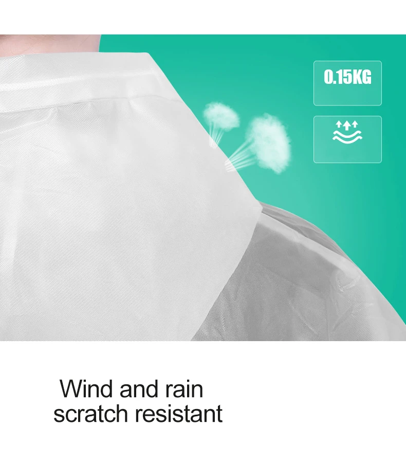 Overall Rain Coat Adult Motorcycle Rainwear Long Raincoat Women Waterproof Breathable Thick Cloak Plastic Trench Ponhco Outdoor