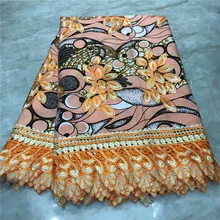 Высококачественная кружевная ткань воск шнур кружевная ткань Африканская кружевная ткань воск шнур кружева для женщин Свадебное платье WD101706