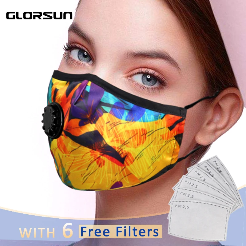 GLORSUN маска для загрязнения моющаяся против пыли pm2.5 запах дыма воздуха модный