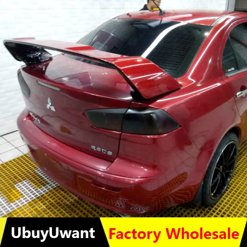 Для Mitsubishi LANCER EVO 2010-2014 ABS спойлер праймер цветное автомобильное украшение в виде