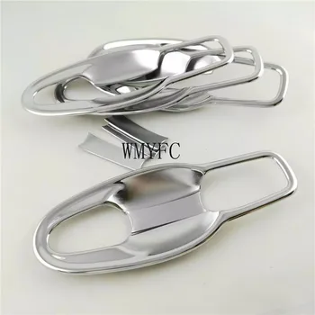 

ABS Chrome Door Handle Bowl Protective Trim Cover Sticker for Renault Koleos for Samsung QM6 2017 2018 2019 Car Accessories