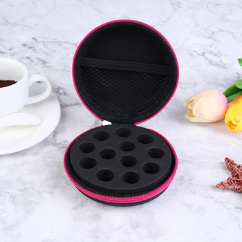 

1PC 12 Bottles 1-2ml Essential Oil Storage Case Travel Portable Carrying Cases Oil Nail Polish Organizer Zipper Storage Bag
