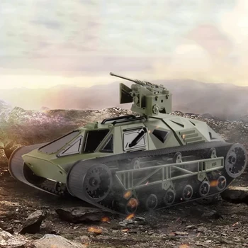 

Electric remote control tank car track type cross-country simulation vehicle toy children model toy