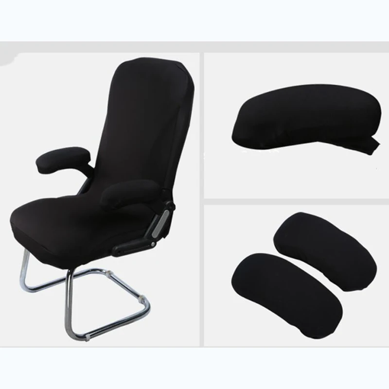 1 пара чехлов для подлокотников со съемными губками для компьютерного офисного кресла, чехлы для подлокотников из спандекса, эластичные Чехлы для подлокотников