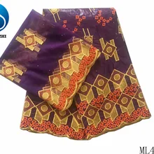 LIULANZHI фиолетовый Базен riche getzner хлопок африканский батик Базен riche getzner ткань 5+ 2 ярдов ML47B58