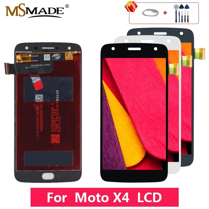 Для Motorola Moto X4 XT1900-5/7 XT1900 XT1900-2/6 XT1900-4 ЖК сенсорный экран дигитайзер Запасные части в сборе с рамкой