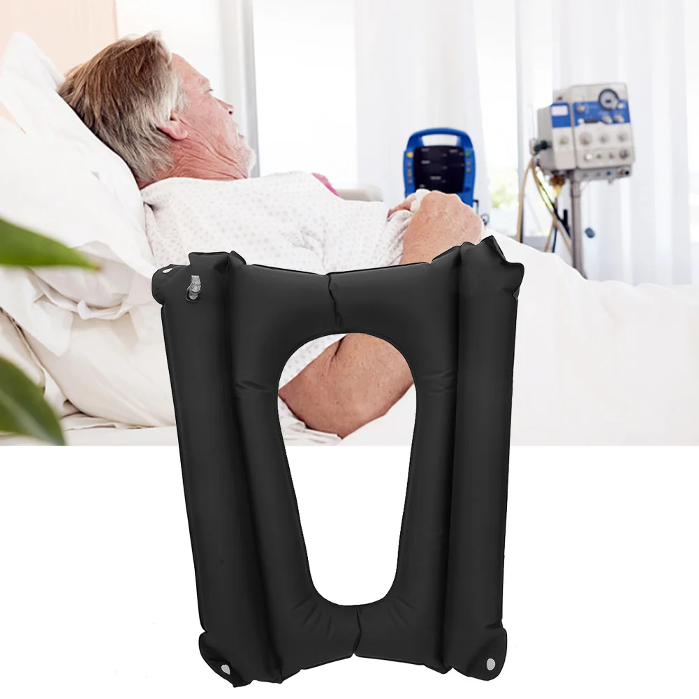 Elderly Care Anti Bedsore Toilet Seat Pad Inflatable Washable PVC  Sitting Hemorrhoid Seat Cushion Braces Supports Health Care gel position cushion for medical surgery pressure sore prevention bedsore nursing mattress for the elderly