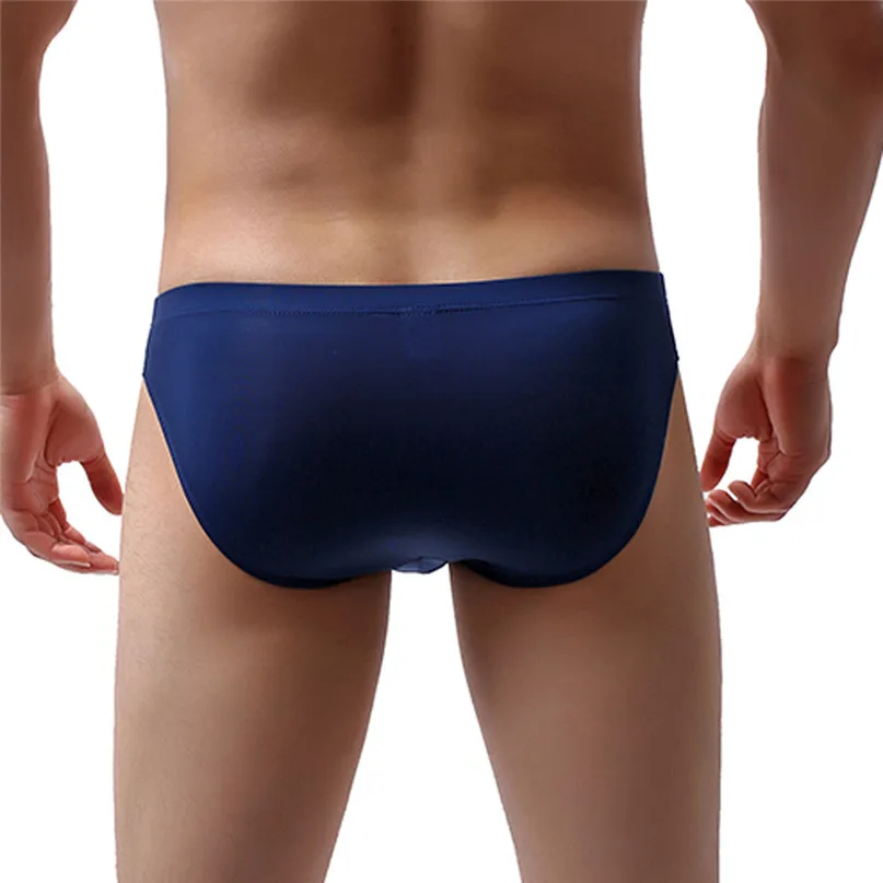 Fashion Soft Briefs Men Sexy Underwear Knickers Shorts Underpants Home Triangle Pants Panties #2l29 (21)